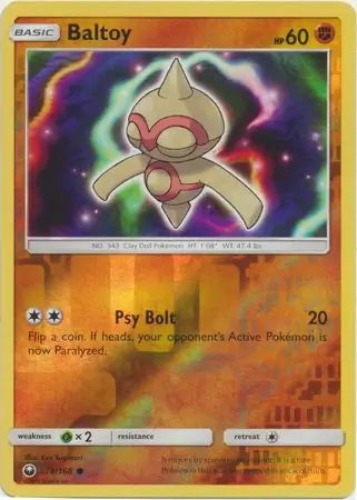 Celestial Storm Baltoy #78/168 reverse holo